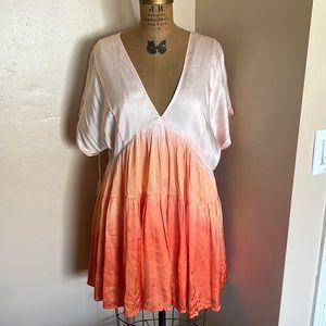 Free people ombré baby doll dress size medium
